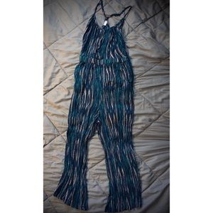 Xhilaration XS Striped White & Blue Summer Romper